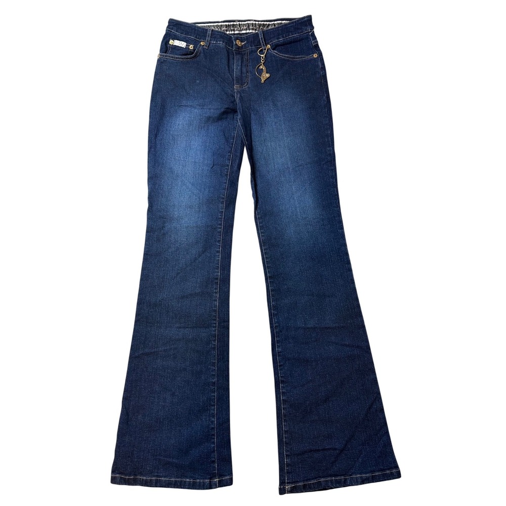 VTG Baby Phat Lady‎ Luck Bootcut Jeans Dark Wash Embroidered Y2K Size 5 NWT
